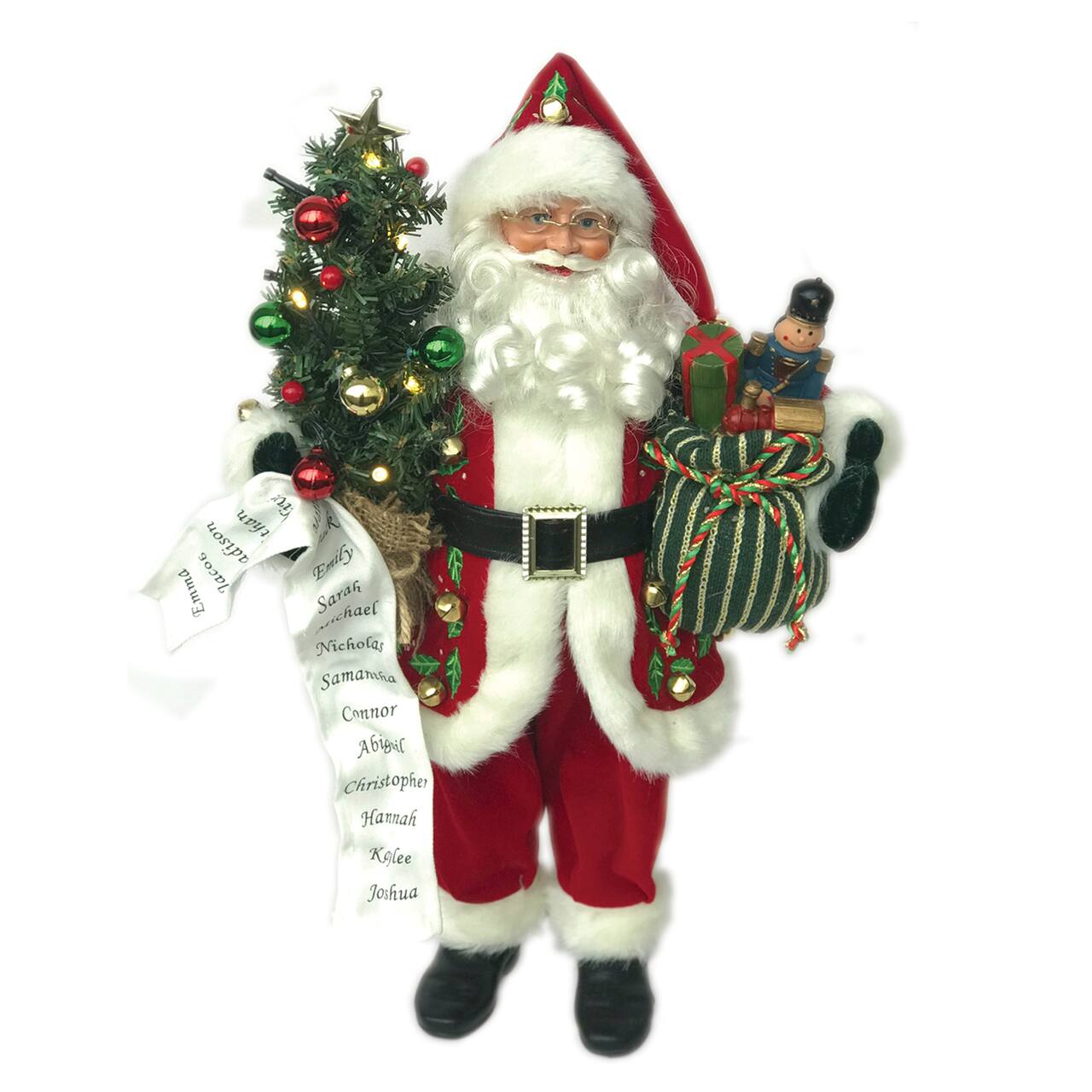 18" Merry Christmas Santa Claus Decoration